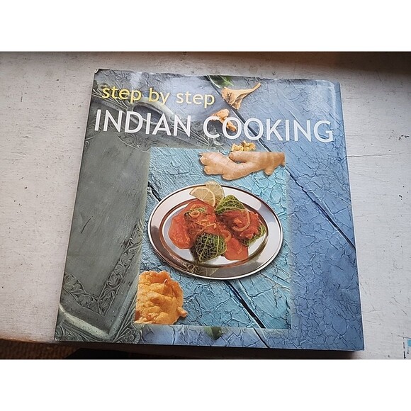 Step By Step Indian Cooking by Linda Fraser  1990 HCDJ Illustrated - Picture 1 of 16
